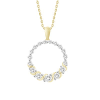 Thumbnail for LADIES PENDANT 1/2 CT ROUND DIAMOND 10K YELLOW GOLD