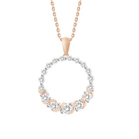 Thumbnail for LADIES PENDANT 1/2 CT ROUND DIAMOND 10K ROSE GOLD