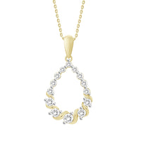 Thumbnail for LADIES PENDANT 1/2 CT ROUND DIAMOND 10K YELLOW GOLD