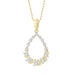 LADIES PENDANT 1/2 CT ROUND DIAMOND 10K YELLOW GOLD