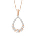 LADIES PENDANT 1/2 CT ROUND DIAMOND 10K ROSE GOLD