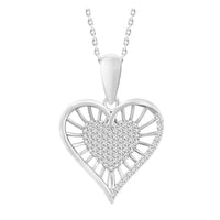 Thumbnail for LADIES PENDANT 1/6 CT ROUND DIAMOND 10K WHITE GOLD