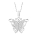 LADIES PENDANT 1/6 CT ROUND DIAMOND 10K WHITE GOLD