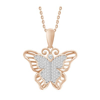 Thumbnail for LADIES PENDANT 1/6 CT ROUND DIAMOND 10K ROSE GOLD