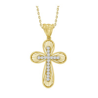 Thumbnail for LADIES PENDANT 1/6 CT ROUND DIAMOND 10K YELLOW GOLD