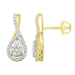 LADIES EARRING 1/3 CT ROUND DIAMOND 10K YELLOW GOLD