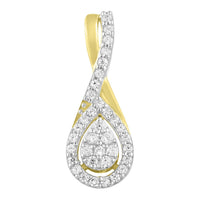 Thumbnail for LADIES PENDANT 1/5 CT ROUND DIAMOND 10K YELLOW GOLD