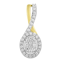 Thumbnail for LADIES PENDANT 1 CT ROUND DIAMOND 10K YELLOW GOLD