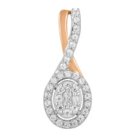 Thumbnail for LADIES PENDANT 1 CT ROUND DIAMOND 10K ROSE GOLD