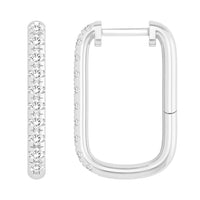 Thumbnail for LADIES EARRING 1/2 CT ROUND DIAMOND 10K WHITE GOLD