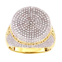 Thumbnail for MEN'S RING 2 CT ROUND DIAMOND 10K YELLOW GOLD