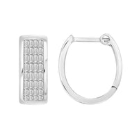 Thumbnail for LADIES HOOPS 1/2 CT ROUND DIAMOND 10K WHITE GOLD
