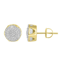 Thumbnail for MEN'S EARRING 1/4 CT ROUND DIAMOND 10K YELLOW GOLD