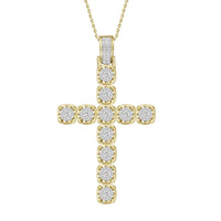 Thumbnail for MEN'S PENDANT 7/8 CT ROUND DIAMOND 10K YELLOW GOLD