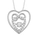 LADIES PENDANT 1/6 CT ROUND DIAMOND 10K WHITE GOLD