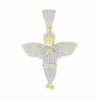 Thumbnail for MEN'S CHARM 1/2 CT ROUND DIAMOND 10K YELLOW GOLD