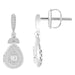 LADIES EARRING 1/4 CT ROUND DIAMOND 10K WHITE GOLD