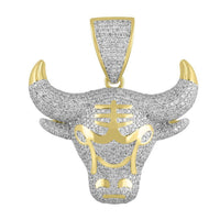 Thumbnail for MEN'S CHARM 7 CT ROUND DIAMOND 10K YELLOW GOLD
