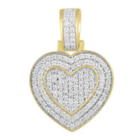 Thumbnail for MEN'S CHARM 1/2 CT ROUND DIAMOND 10K YELLOW GOLD