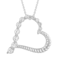 Thumbnail for LADIES PENDANT 1/4 CT ROUND DIAMOND 10K WHITE GOLD