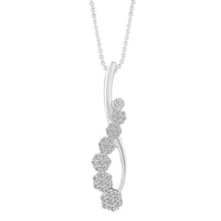 Thumbnail for LADIES PENDANT 1/4 CT ROUND DIAMOND 10K WHITE GOLD