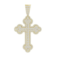 Thumbnail for MEN'S CHARM 3 5/8 CT ROUND DIAMOND 10K YELLOW GOLD