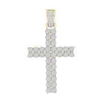 Thumbnail for MEN'S CHARM 1 1/2 CT ROUND DIAMOND 10K YELLOW GOLD