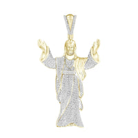 Thumbnail for MEN'S CHARM 1 CT ROUND DIAMOND 10K YELLOW GOLD