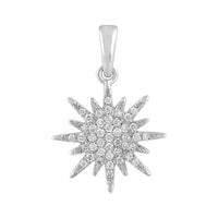 Thumbnail for LADIES PENDANT 1/6 CT ROUND DIAMOND 10K WHITE GOLD