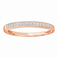 Thumbnail for LADIES BAND 1/10 CT ROUND DIAMOND 10K ROSE GOLD