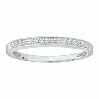 Thumbnail for LADIES BAND 1/10 CT ROUND DIAMOND 10K WHITE GOLD