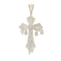 Thumbnail for MEN'S CHARM 3/4 CT ROUND DIAMOND 10K YELLOW GOLD