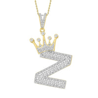 Thumbnail for MEN'S CHARM 3/8 CT ROUND DIAMOND 10K YELLOW GOLD