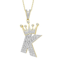 Thumbnail for MEN'S CHARM 3/8 CT ROUND DIAMOND 10K YELLOW GOLD