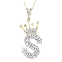 Thumbnail for MEN'S CHARM 3/8 CT ROUND DIAMOND 10K YELLOW GOLD