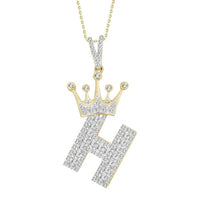Thumbnail for MEN'S CHARM 3/8 CT ROUND DIAMOND 10K YELLOW GOLD