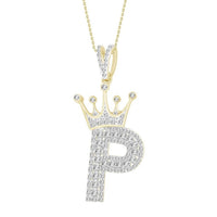 Thumbnail for MEN'S CHARM 3/8 CT ROUND DIAMOND 10K YELLOW GOLD