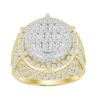 Thumbnail for MEN'S RING 5 1/6 CT ROUND DIAMOND 14K YELLOW GOLD
