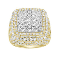 Thumbnail for MEN'S RING 5 5/8 CT ROUND DIAMOND 10K YELLOW GOLD