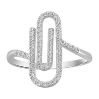 Thumbnail for LADIES RING 1/4 CT ROUND DIAMOND 10K WHITE GOLD