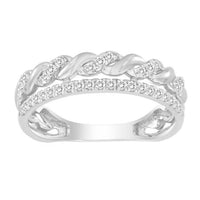 Thumbnail for LADIES STACKABLE BAND 1/5 CT ROUND DIAMOND 10K WHITE GOLD