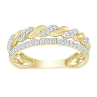 Thumbnail for LADIES STACKABLE BAND 1/5 CT ROUND DIAMOND 10K YELLOW GOLD