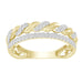 LADIES STACKABLE BAND 1/5 CT ROUND DIAMOND 10K YELLOW GOLD