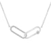 LADIES NECKLACE 1/4 CT ROUND DIAMOND 10K WHITE GOLD