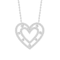 Thumbnail for LADIES NECKLACE 1/2 CT ROUND DIAMOND 10K WHITE GOLD