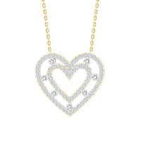 Thumbnail for LADIES NECKLACE 1/2 CT ROUND DIAMOND 10K YELLOW GOLD