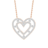 Thumbnail for LADIES NECKLACE 1/2 CT ROUND DIAMOND 10K ROSE GOLD