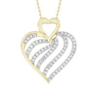 Thumbnail for LADIES NECKLACE 1/4 CT ROUND DIAMOND 10K YELLOW GOLD