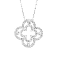 Thumbnail for LADIES NECKLACE 1/2 CT ROUND DIAMOND 10K WHITE GOLD
