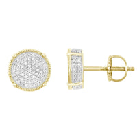 Thumbnail for MEN'S EARRING 1/4 CT ROUND DIAMOND 10K YELLOW GOLD
